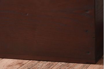 アンティーク雑貨　明治大正期　古い松材の大きなアンティーク収納箱(木箱)