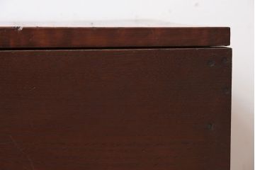 アンティーク雑貨　明治大正期　古い松材の大きなアンティーク収納箱(木箱)