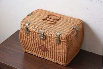アンティーク雑貨　昭和レトロなアンティークバスケット