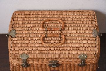 アンティーク雑貨　昭和レトロなアンティークバスケット