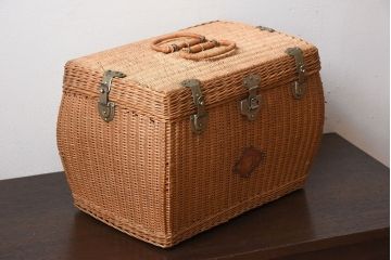 アンティーク雑貨　昭和レトロなアンティークバスケット