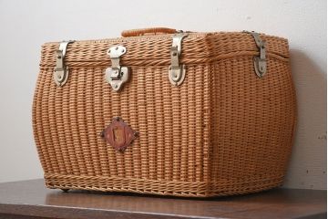 アンティーク雑貨　昭和レトロなアンティークバスケット