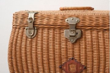 アンティーク雑貨　昭和レトロなアンティークバスケット