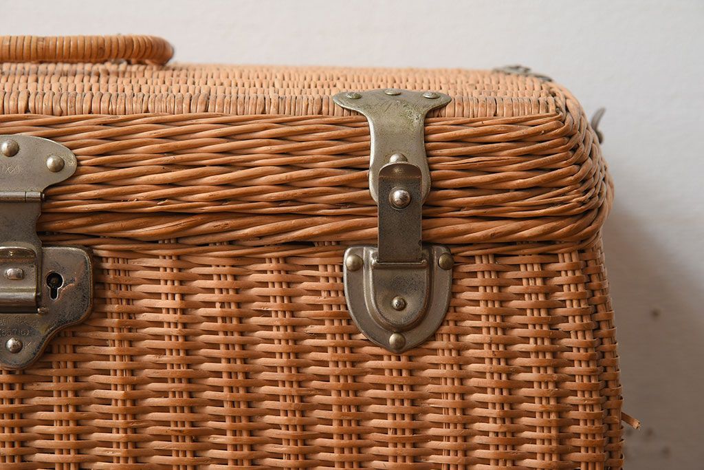 アンティーク雑貨　昭和レトロなアンティークバスケット