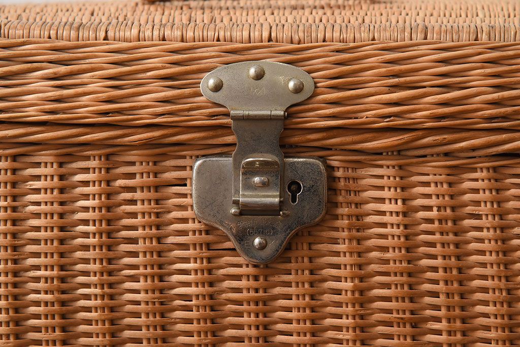 アンティーク雑貨　昭和レトロなアンティークバスケット