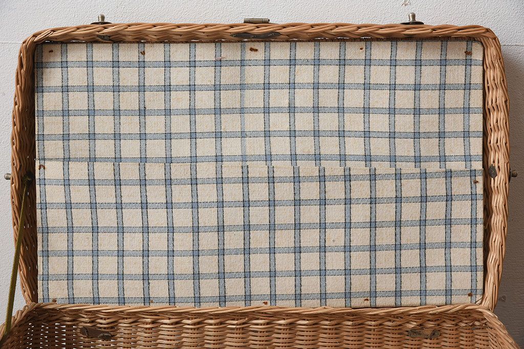 アンティーク雑貨　昭和レトロなアンティークバスケット