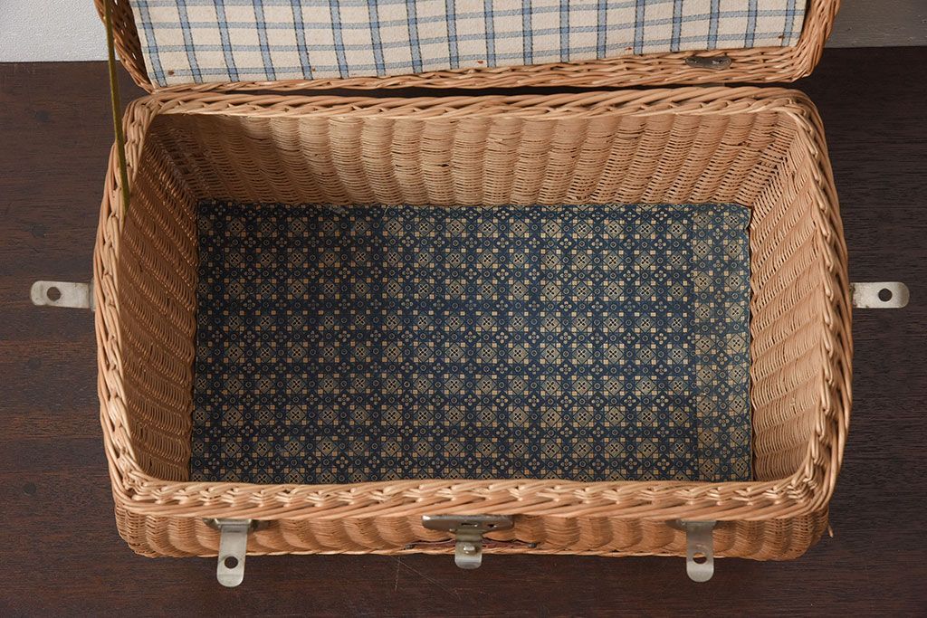 アンティーク雑貨　昭和レトロなアンティークバスケット