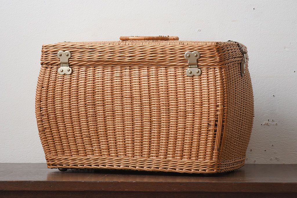 アンティーク雑貨　昭和レトロなアンティークバスケット