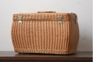 アンティーク雑貨　昭和レトロなアンティークバスケット