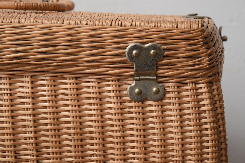 アンティーク雑貨　昭和レトロなアンティークバスケット