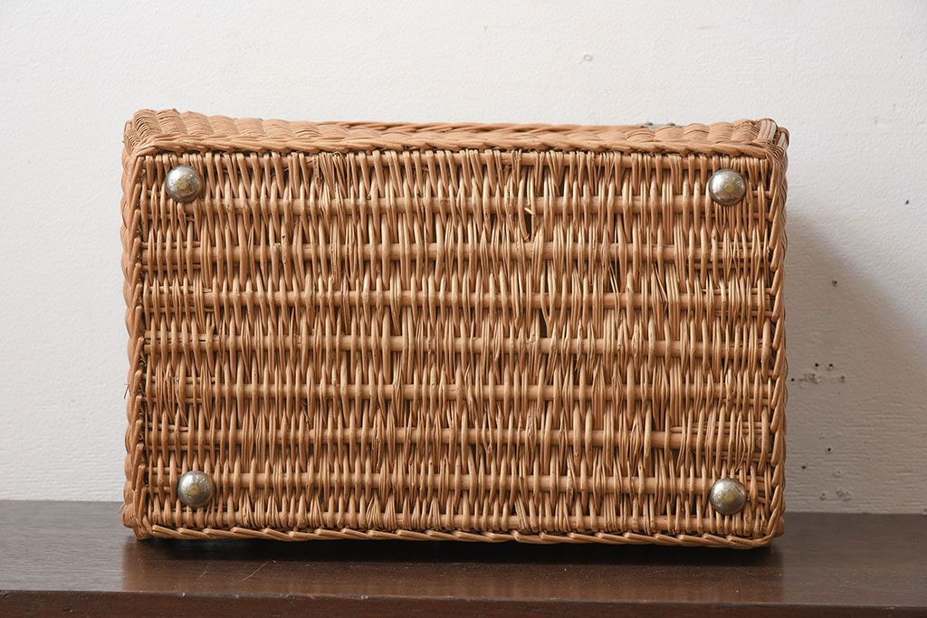 アンティーク雑貨　昭和レトロなアンティークバスケット