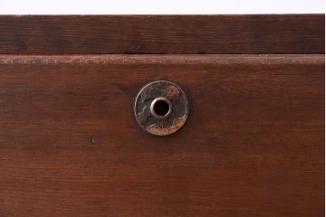 アンティーク家具　前面欅材!鉄脚付き衣装箪笥ローボード(時代箪笥)(1)