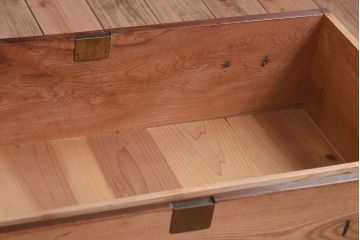 アンティーク家具　前面欅材!鉄脚付き衣装箪笥ローボード(時代箪笥)(2)