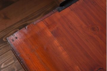 アンティーク家具　前面欅材!鉄脚付き衣装箪笥ローボード(時代箪笥)(2)