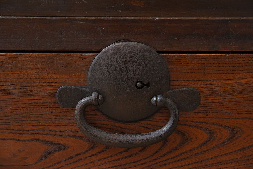 アンティーク家具　古民具・骨董　明治〜大正期　お洒落なアンティーク収納棚