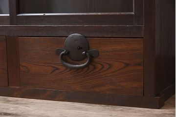 アンティーク家具　古民具・骨董　明治〜大正期　お洒落なアンティーク収納棚