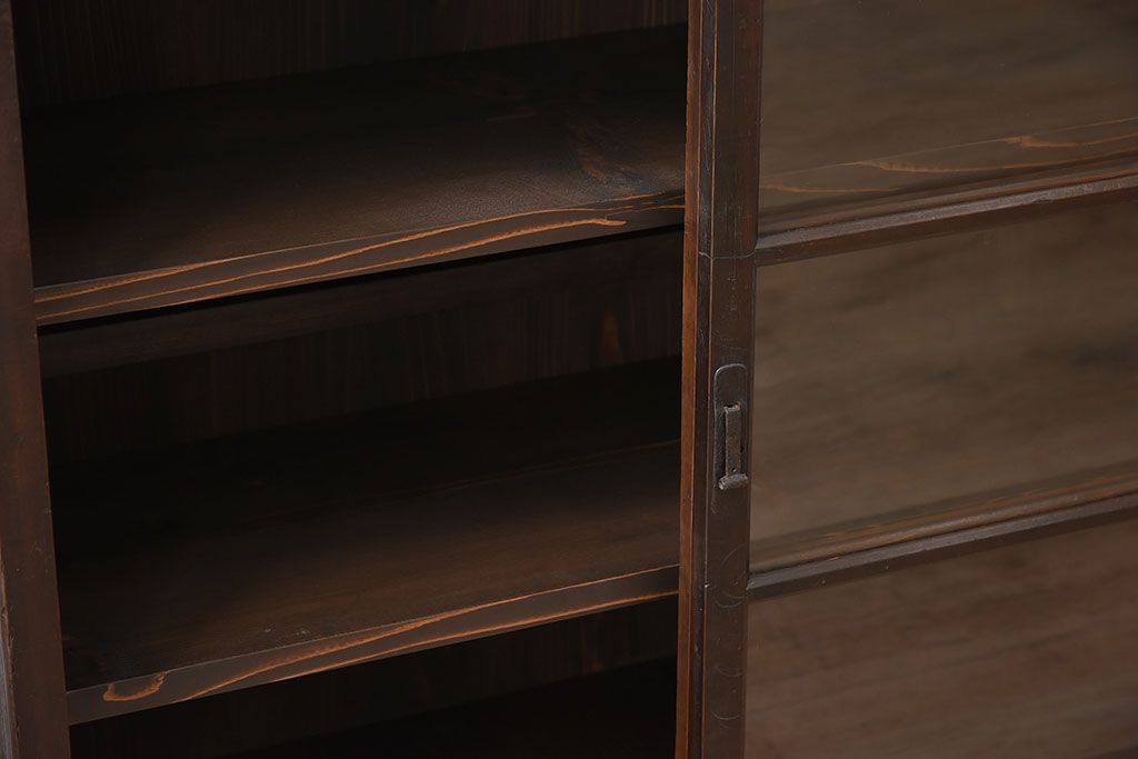 アンティーク家具　古民具・骨董　明治〜大正期　お洒落なアンティーク収納棚