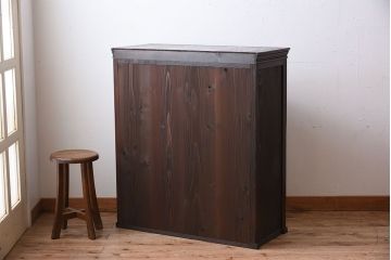 アンティーク家具　古民具・骨董　明治〜大正期　お洒落なアンティーク収納棚