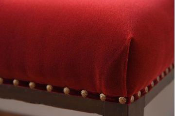 アンティーク家具　アンティーク　透かし彫り!古い木製のソファベンチ(2)