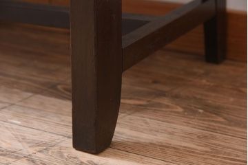 アンティーク家具　アンティーク　透かし彫り!古い木製のソファベンチ(2)