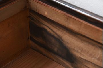アンティーク雑貨　古民具・骨董　大正昭和期　灰ならし・火箸・五徳付き!アンティーク長火鉢