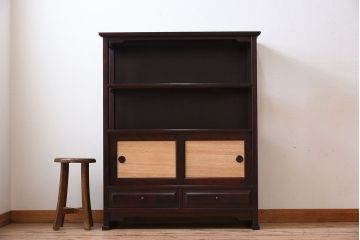 中古　九州民芸家具　飾り棚・茶棚