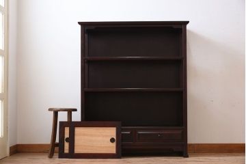 中古　九州民芸家具　飾り棚・茶棚