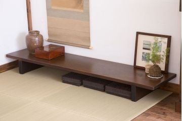 アンティーク家具　和製アンティーク　ホオ材　天板一枚板!古い裁ち板