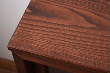 アンティーク家具　前面檜材　大正期　脚付き!引き戸のアンティーク収納棚