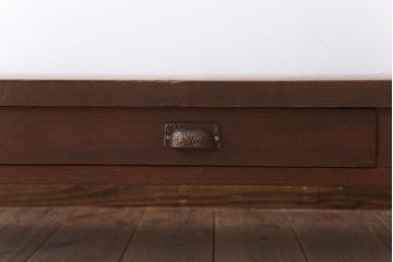 アンティーク家具　古民具・骨董　当時物の引出し付き!古い木製ローボード(裁ち板)