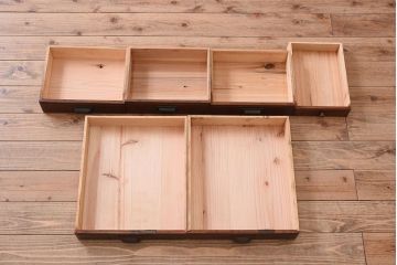 アンティーク家具　大正ロマン　高級品　古い栓材の豪奢な両袖机