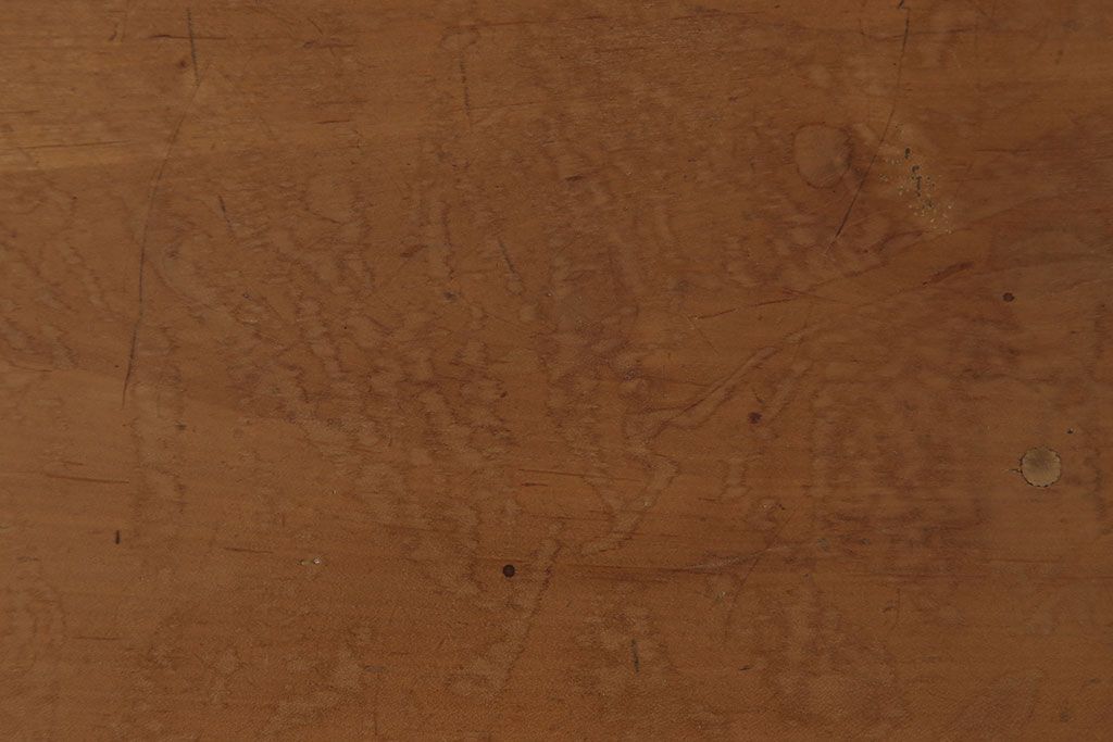 レトロ家具　昭和レトロな古い学校の角スツール(1)