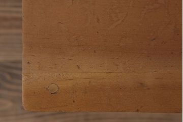 レトロ家具　昭和レトロな古い学校の角スツール(1)