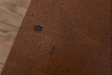 レトロ家具　昭和レトロな古い学校のアンティーク角スツール(2)