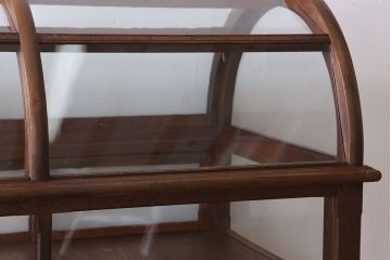 アンティーク家具　栗材・檜材製　大型!古い店舗のおしゃれなショーケース(ガラスケース)
