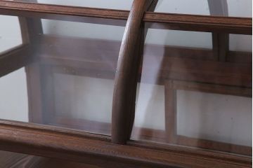 アンティーク家具　栗材・檜材製　大型!古い店舗のおしゃれなショーケース(ガラスケース)