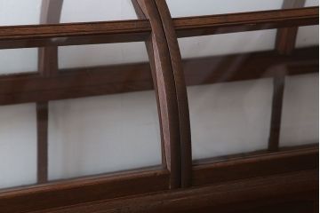 アンティーク家具　栗材・檜材製　大型!古い店舗のおしゃれなショーケース(ガラスケース)