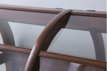 アンティーク家具　栗材・檜材製　大型!古い店舗のおしゃれなショーケース(ガラスケース)