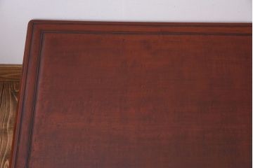 アンティーク家具　鎌倉彫　時代物　漆塗り　彫刻が美しい和製アンティークの大ぶりな座卓(1)