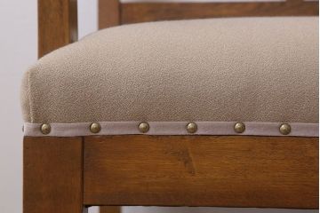 レトロ家具　古いナラ材のナチュラルレトロなアンティークソファベンチ