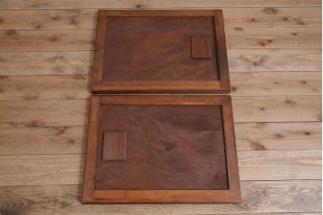 アンティーク家具　古民具・骨董　鏡板・前板欅材!味わい深いアンティーク金沢水屋箪笥
