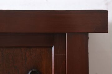 アンティーク家具　古民具・骨董　鏡板・前板欅材!味わい深いアンティーク金沢水屋箪笥