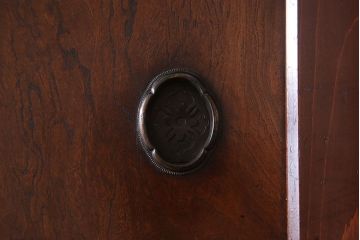 アンティーク家具　古民具・骨董　鏡板・前板欅材!味わい深いアンティーク金沢水屋箪笥