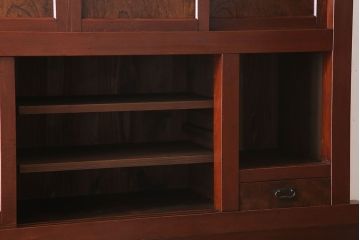 アンティーク家具　古民具・骨董　鏡板・前板欅材!味わい深いアンティーク金沢水屋箪笥