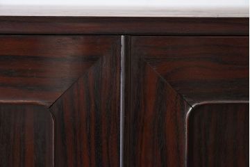 アンティーク家具　前面縞黒檀　衣装盆付き!小ぶりな観音箪笥(衣装箪笥)
