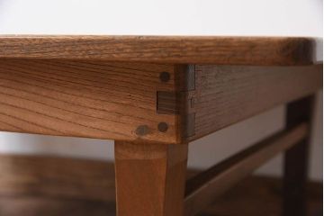アンティーク家具　天板欅材!大ぶりなアンティークちゃぶ台(センターテーブル)