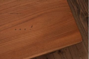 アンティーク家具　天板欅材!大ぶりなアンティークちゃぶ台(センターテーブル)