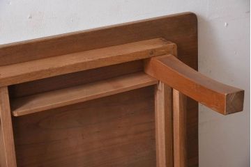 アンティーク家具　天板欅材!大ぶりなアンティークちゃぶ台(センターテーブル)