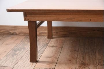 アンティーク家具　天板欅材!大ぶりなアンティークちゃぶ台(センターテーブル)