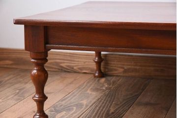 アンティーク家具　大正期　総欅材のセンターテーブル(座卓)